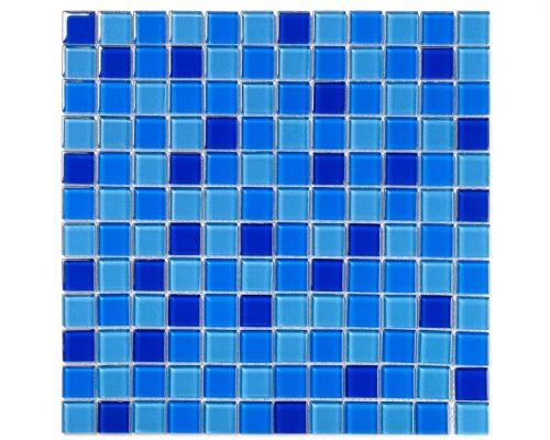 Плитка с рисунком мозаики Синий шторм